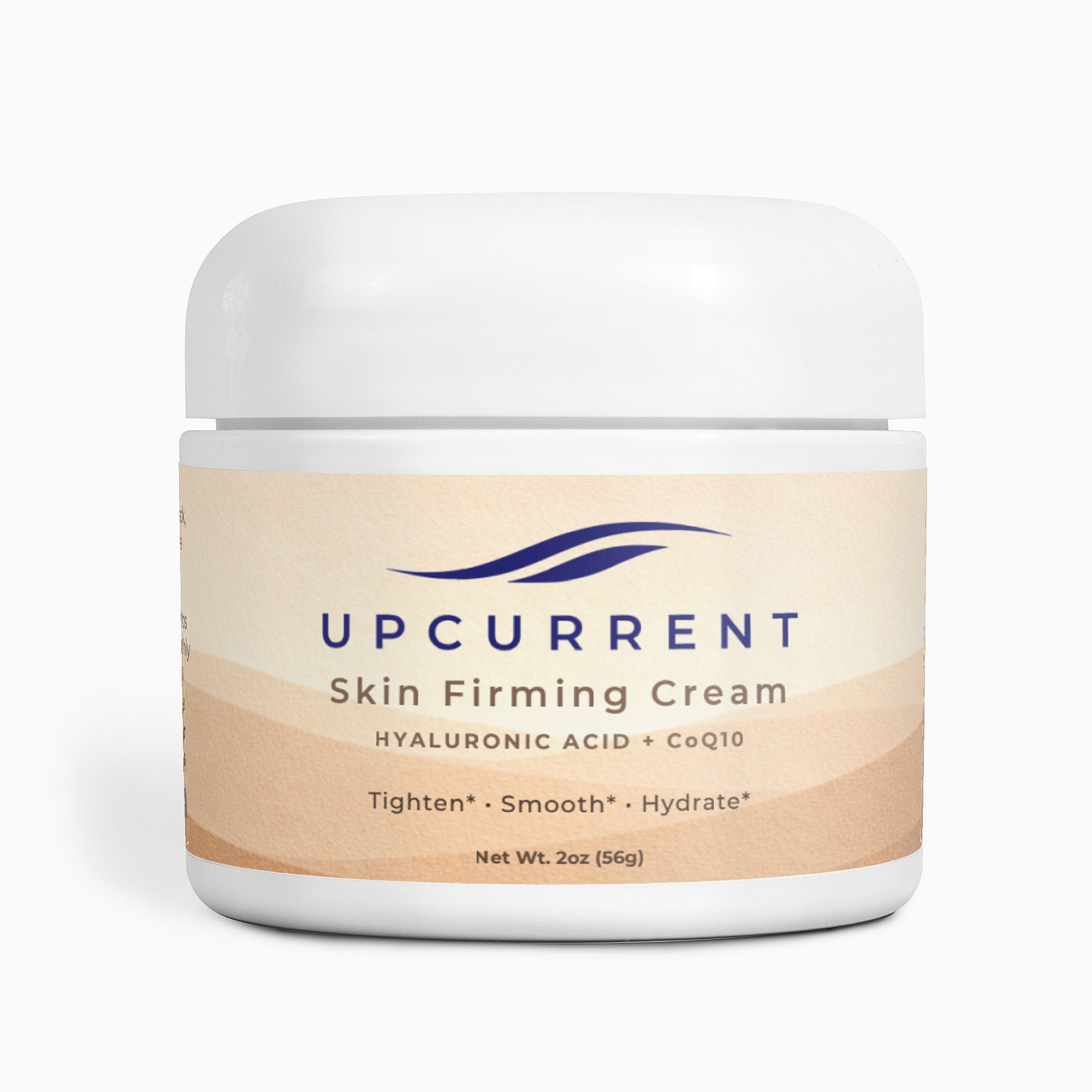Upcurrent Skin Firming Cream jar on a white background