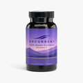 Bottle of Upcurrent Calm Reset Gummies with a purple label on a white background